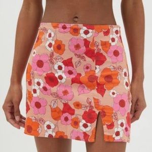 UO Rosie Notched Pelmet Mini Skirt